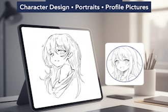 draw custom anime portraits for you