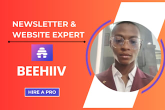beehiiv newsletter post setup email design manager beehive website landing page