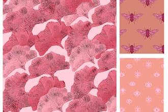 design a custom pattern for textile or wallpaper
