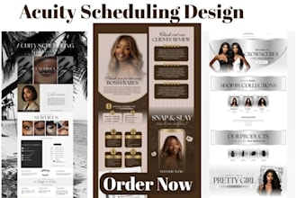 design and setup custom calendly acuity scheduling site