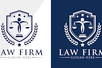 design beautiful law, attorney, legal and justice logo
