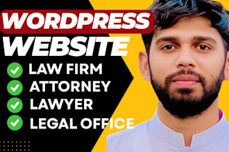 build a wordpress website design for a law firm, attorney, lawyer, legal office