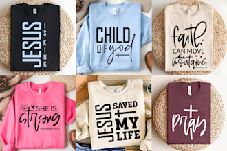 do christian t shirt design for male, female, brand and apparel