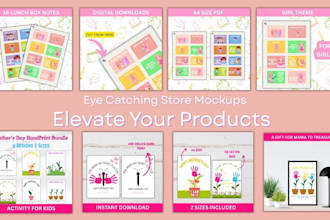 create etsy mockups, etsy listing thumbnails for your etsy shop