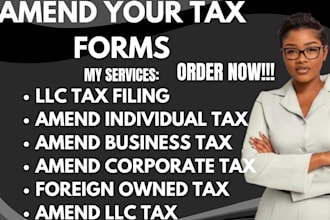 amend business tax llc tax individual tax do us tax return 1040 5472 as cpa