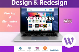build wordpress ecommerce website online store woocommerce blocksy oxygen astra