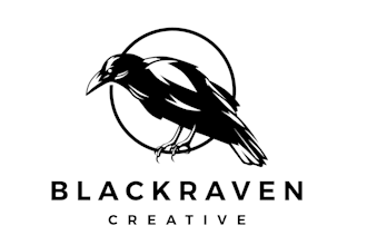 design an attractive raven, crow, bird logo