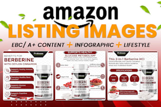 design amazon listing images and product infographic