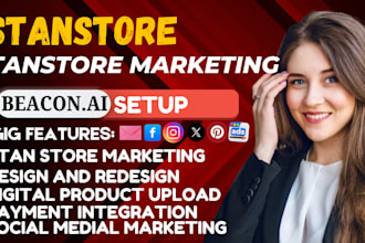 setup stan store beacon ai stan store  design redesign  marketing fb ad