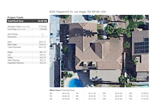 professional roof measurement takeoff report