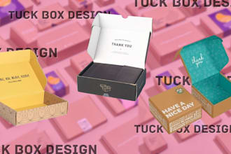 design custom tuck boxes with dielines for tarot, oracle, and playing card decks