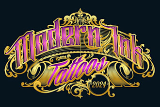 make logo for tattoo studio and tattoo artist