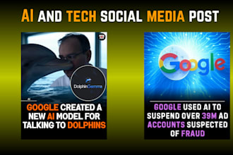 create ai and tech posts for instagram and facebook