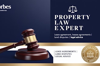 draft and review property law documents, lease agreements, real estate matters