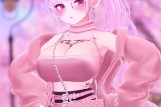 do vrchat avatar vr avatar vrc character 3d model furry nsfw vtuber model femboy