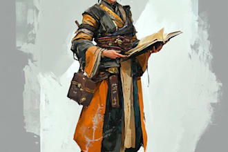 fantasy characters, concept art,