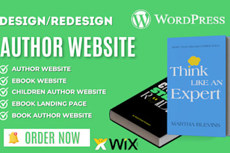 modern author website, children author website, ebook landing page