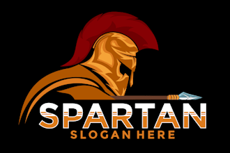 design beautiful spartan,warrior,gladiator logo