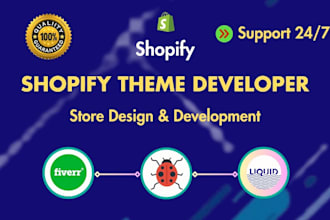 do your  shopify store or theme design and shopify expert