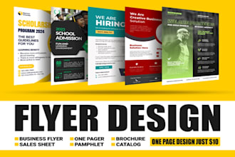 design flyers design, posters, brochures, and leaflets design
