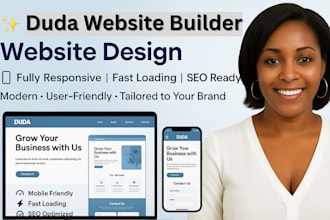 design and develop website using duda website builder
