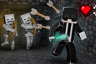 create you a professional eye catching minecraft thumbnail