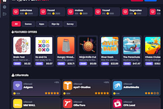 develop a custom cpa gpt rewards app offerwall script loyalty app