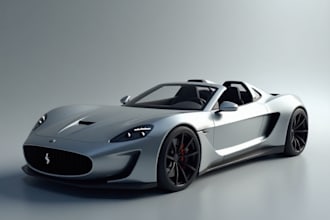 do 3d car modeling, 3d model, 3d truck, 3d vehicle, car model and 3d car