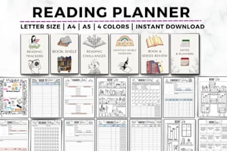 2025 reading planner,seed life,self love,side hustle,self care wellness journal