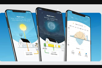 develop solar management app, energy efficiency app, solar panel, renewable app