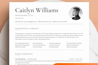 design ats friendly resume templates linkedin, tech, sales, for etsy shop sales