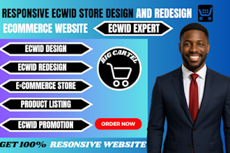create responsive ecwid store design, redesign ecwid store, ecwid expert