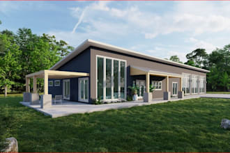 redesign 3d hub house,patio,garden design,furniture,cgi exterior,landscape,revit