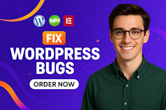 fix wordpress bugs, critical errors, woocommerce and elementor issues