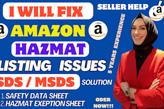 handle your amazon hazmat and msds approval for fba