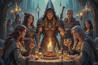 make the best dnd party art illustration