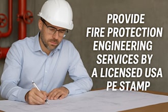 provide fire protection engineering services by a licensed USA pe stamp