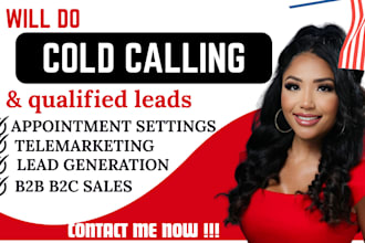 be your b2b telemarketing, cold calling,leads generation and appointment setter