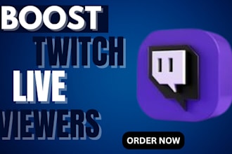 do twitch channel promotion, boost twitch channel live viewers and chatters