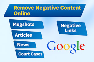 permanently remove negative news, mugshots, and google links
