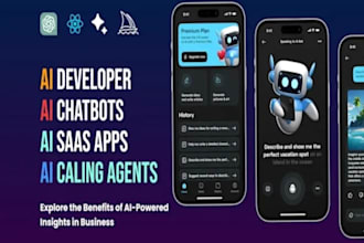 build ai web app, ai chatapp, al chatbot, al mobile app, al integration, ai app