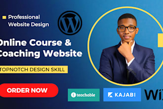 create a professional course or coaching website that sells service