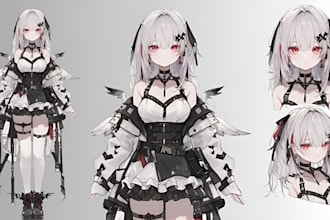 design live2d vtuber rigging model 2dvtuber model vtuber animation commission