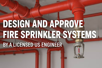 design pe stamp and approve fire sprinkler systems by a licensed US engineer
