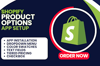 set up shopify product options infinite globo PC optis avis tepo easify sc hulk