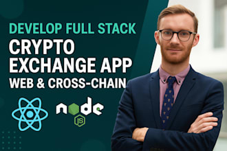build full stack crypto exchange app crypto rwa dapp crypto exchange website