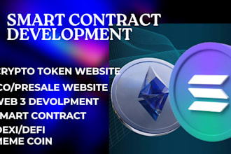 develop solidity smart contracts, rust solana smart contract development