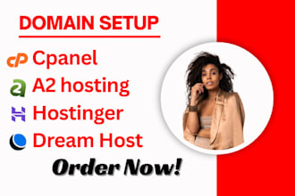 setup your website domain hosting using cpanel hostinger a2 hosting dream host