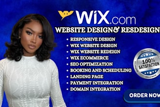 build wix website, redesign wix website, wix studio website