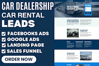 generate car dealership leads auto dealership leads car rental car sales leads